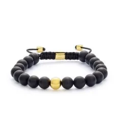 Alexander Lynggaard Armbånd - Onyx Matte Braided 8mm