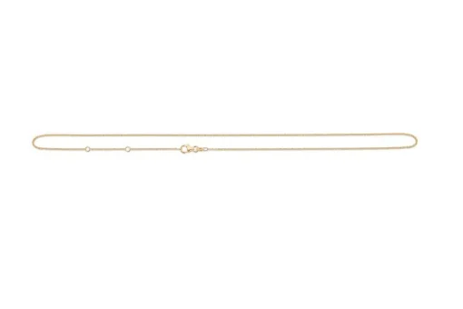Anker Facet 8 kt Halskæde 55 cm - 9320111