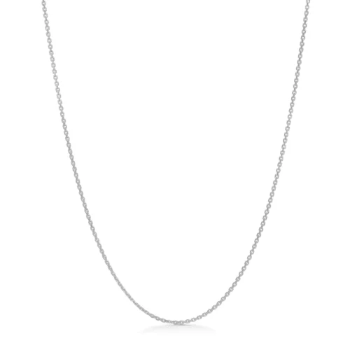 Anker Facet Sølv Halskæde 55 cm - 9120111