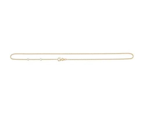 Ankerfacet 14 kt Halskæde 50 - 55cm - 9520111