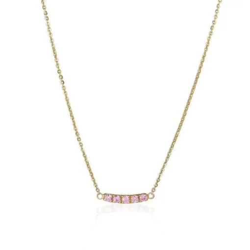 Anpé Atelier Lene Baby Pink Safirer Halskæde