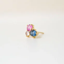 Anpé Atelier Varnaya 18kt Guld Ørestik m. Safirer