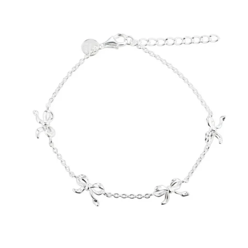 Aqua Dulce Curve Bow Armbånd Sølv - 5959
