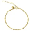 Aqua Dulce Dee Dee Dot Armbånd  sølvforgyldt - 2253