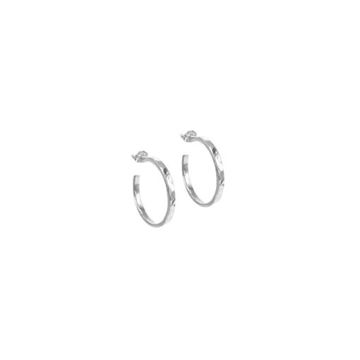 Aqua Dulce Elena Hoops I Sølv - 5723