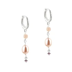 Aqua Dulce Koi Rose Hoop Sølv