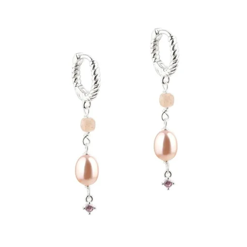 Aqua Dulce Koi Rose Hoop Sølv