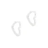 Aqua Dulce Love Me Heart Hoop Sølv - 5933