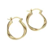 Aqua Dulce Small Twisted Hoop - 5310