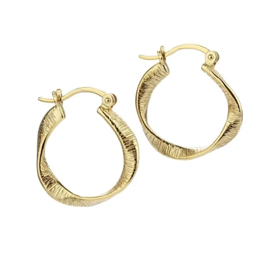 Aqua Dulce Small Twisted Hoop - 5310