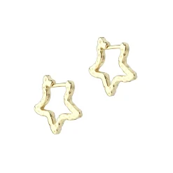 Aqua Dulce Stelle Hoops i Forgyldt Sølv 窶Øreringe