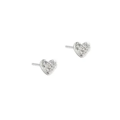 Aqua Dulce Tiny Heart Ørestikker Sølv