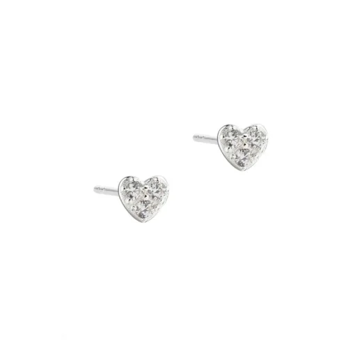 Aqua Dulce Tiny Heart Ørestikker Sølv
