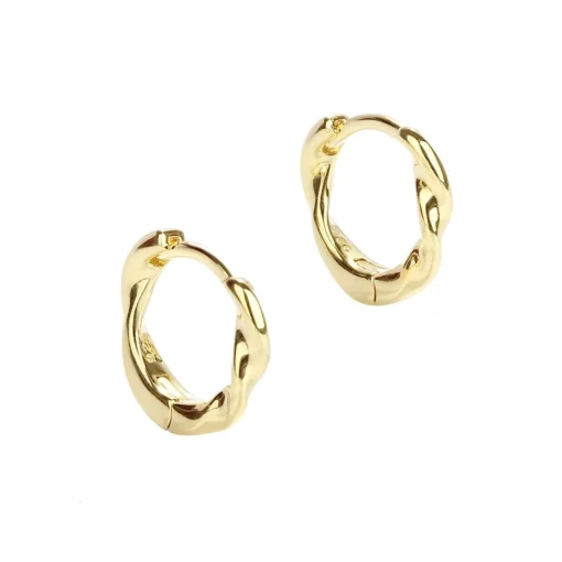 Aqua Dulce Twirl Hoop Forgyldt 13mm