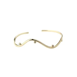 Aqua Dulce Wavy Armring i Forgyldt Sølv