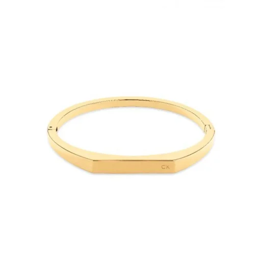 Calvin Klein Faceted Bar Bangle Stål/Gold - 35000046