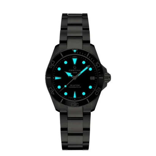 Certina DS Action 34,5mm - Powermatic 80 Sort