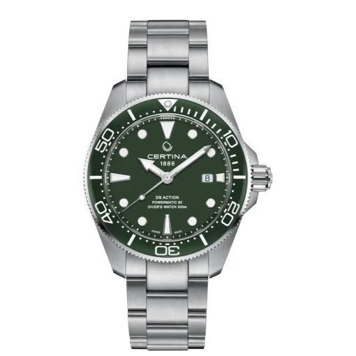 Certina DS Action Powermatic 80 Herreur - Grøn Urskive
