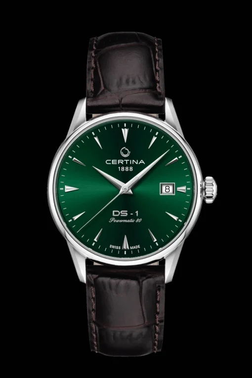 Certina DS-1 38mm Grøn Urskive - Powermatic 80