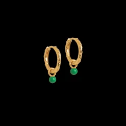 Enamel Belle Hoops Grass Green - E245GM-GrassGreen