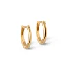 Enamel Classic Forgyldt  Hoops 8mm - E176G