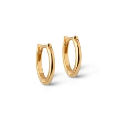 Enamel Classic Forgyldt  Hoops 8mm - E176G
