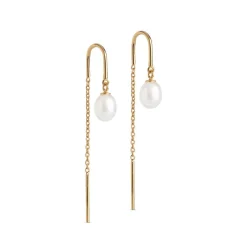 Enamel Eleanor Pearl Earring - E308G