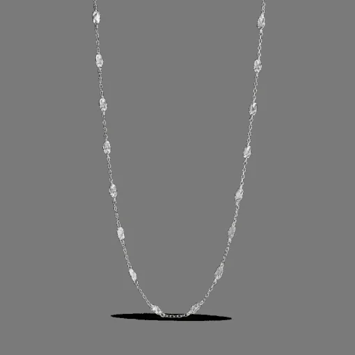 Enamel Kia Necklace sølv - N116SM