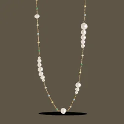 Enamel Lola Carmen Halskæde sølvforgyldt - N123G-Carmen