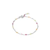 Enamel Lola Sølv Armbånd - B66S Rainbow