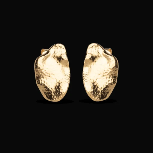 Enamel Maia Large Studs - Forgyldte Ørestikker - E387GM