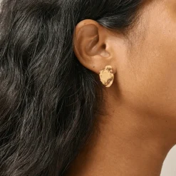 Enamel Maia Large Studs - Forgyldte Ørestikker - E387GM