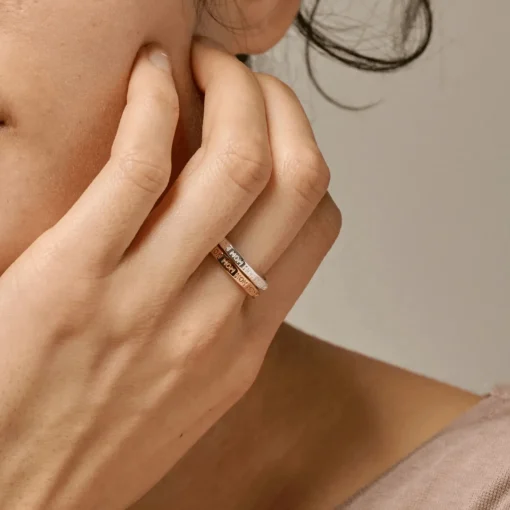 Enamel Mom Sølv Ring - R86S