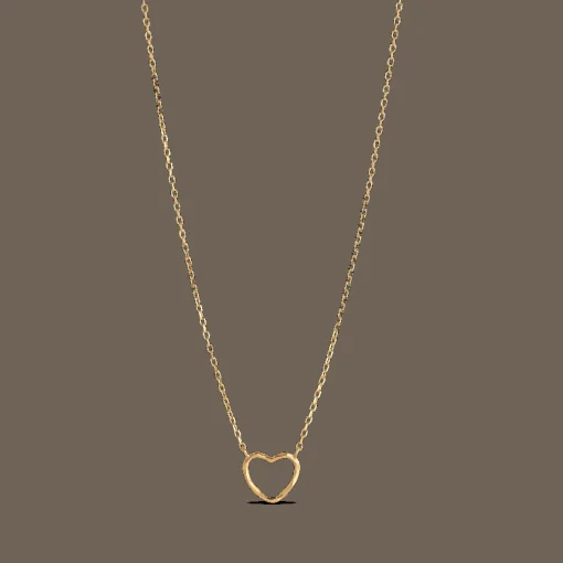 Enamel Organic Heart Halskæde - N102GM