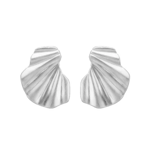 Enamel Wave Earrings I Sølv - E70SM