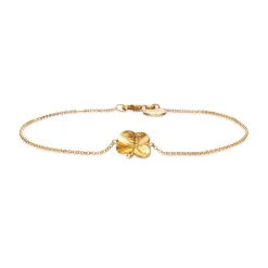 Flora Danica Firkløver Armbånd 18kt Guld