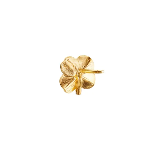 Flora Danica Firkløver Ørestikkere 18kt Guld