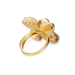 Flora Danica Firkløver Statement Ring - Sølv Forgyldt