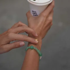 Hultquist Copenhagen Mia Grøn Perle Armbånd