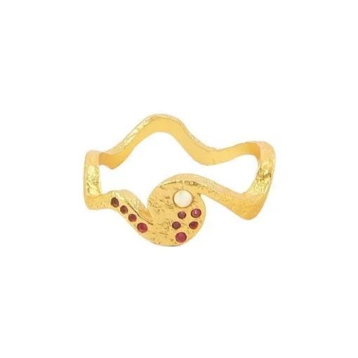 Hultquist Copenhagen Opalus Forgyldt Ring - S08011G