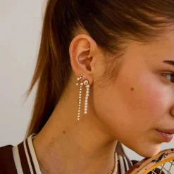 Hultquist Copenhagen Sienna Pearl forgyldte Ørestikker