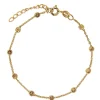 Jeberg Jewellery Gold Beads Bracelet - 4575-16-G