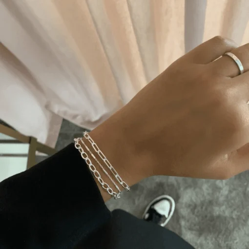 Jeberg Jewellery NORA Armbånd Sølv - 4560-17-S