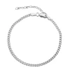 Jeberg Jewellery Saga Panser Ankelkæde i Sølv - 4535-S