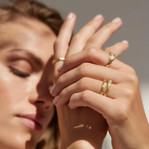 Jeberg Jewellery SAND DUNE Ring Forgyldt - 61300