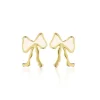 Jeberg Petite Bow White Stud - Sløjfe Ørestikker