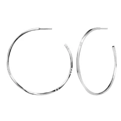Maanesten Echo Extra Grande Sølv Hoops 52mm