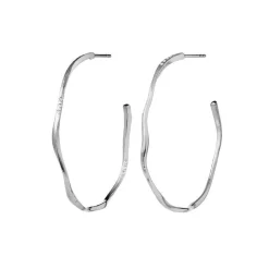 Maanesten Echo Grande Hoops 43mm i Sølv - 9863C