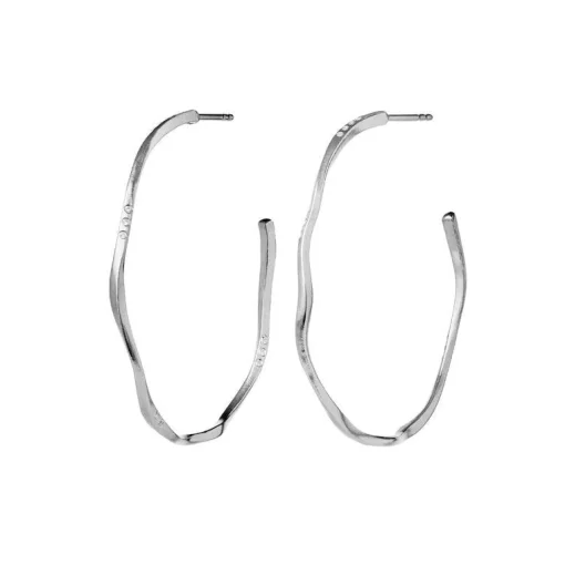 Maanesten Echo Grande Hoops 43mm i Sølv - 9863C