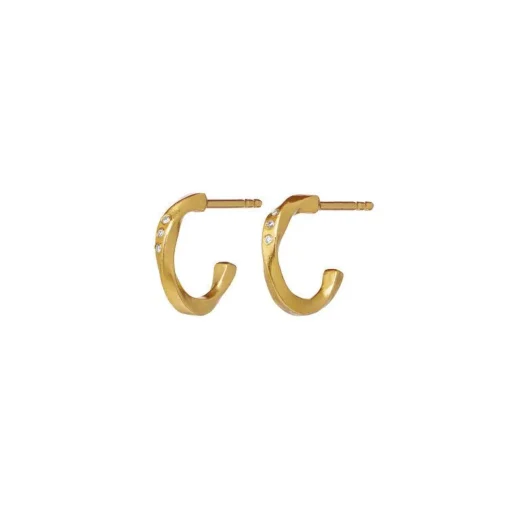 Maanesten Echo Petite Hoops 12mm Forgyldt - 9861A